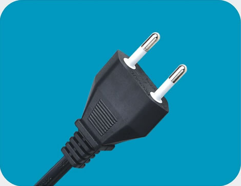 Italy Power Cord 2 pins CEI 23-50 plug